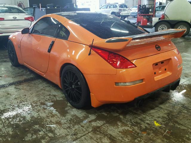 JN1BZ34D37M504299 - 2007 NISSAN 350Z COUPE ORANGE photo 3