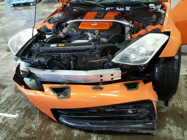 JN1BZ34D37M504299 - 2007 NISSAN 350Z COUPE ORANGE photo 7