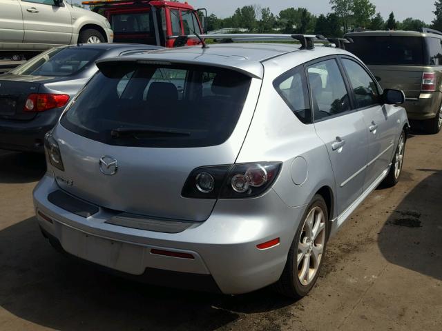 JM1BK344181847634 - 2008 MAZDA 3 HATCHBAC SILVER photo 4