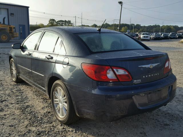 1C3LC56K77N543924 - 2007 CHRYSLER SEBRING BLUE photo 3