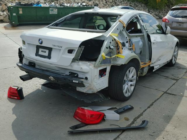 WBAKF3C58DJ385739 - 2013 BMW 328 WHITE photo 4