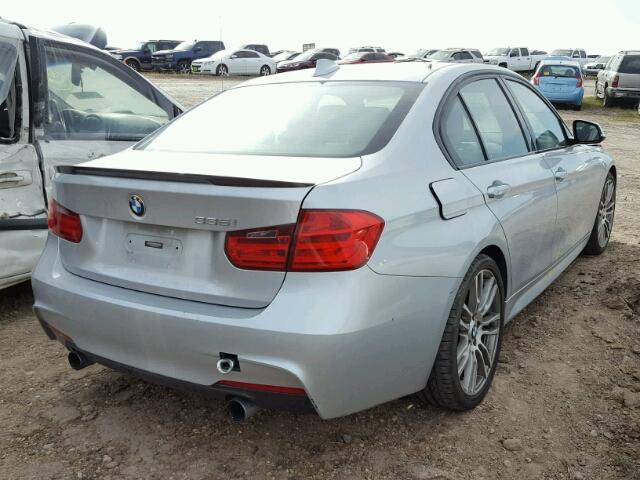 WBA3A9C56DF477215 - 2013 BMW 335 SILVER photo 4