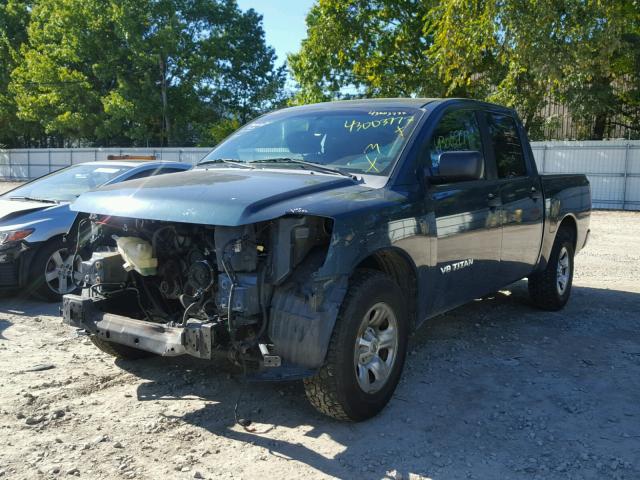 1N6BA07A87N213034 - 2007 NISSAN TITAN BLUE photo 2