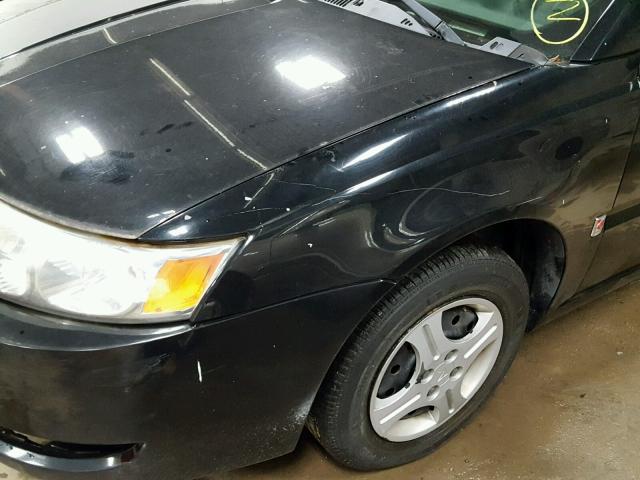 1G8AG52F25Z153894 - 2005 SATURN ION BLACK photo 9