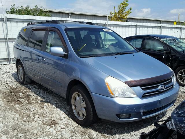 KNDMB233076163560 - 2007 KIA SEDONA EX BLUE photo 1