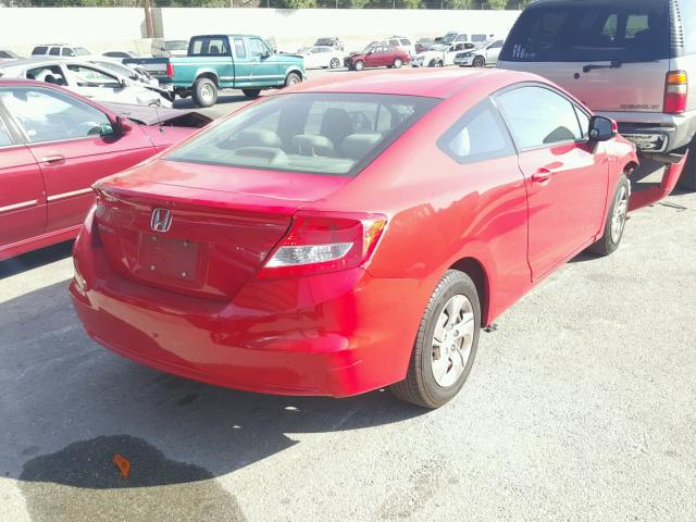 2HGFG3B57DH506119 - 2013 HONDA CIVIC RED photo 4