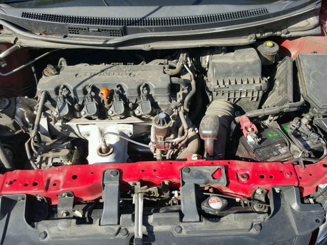 2HGFG3B57DH506119 - 2013 HONDA CIVIC RED photo 7