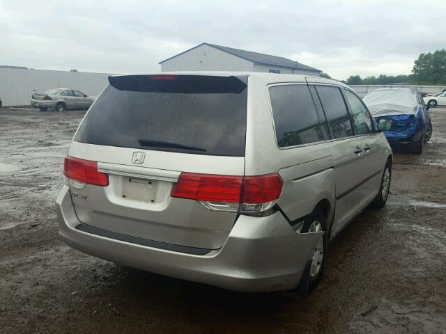 5FNRL38298B066386 - 2008 HONDA ODYSSEY LX SILVER photo 4