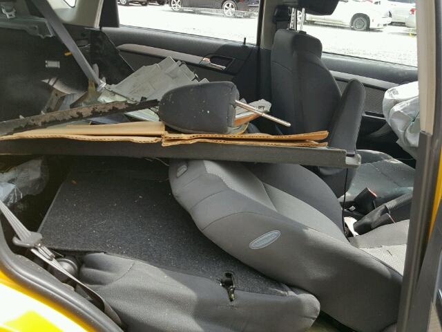 KL1TD6DEXBB149587 - 2011 CHEVROLET AVEO LS YELLOW photo 6