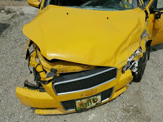 KL1TD6DEXBB149587 - 2011 CHEVROLET AVEO LS YELLOW photo 7