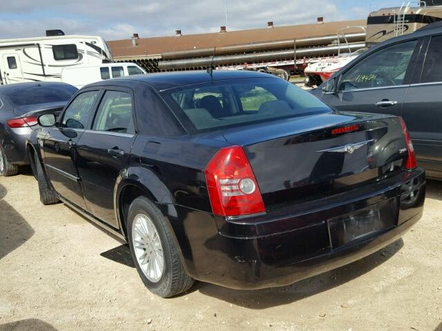 2C3LA43R78H224079 - 2008 CHRYSLER 300 BLACK photo 3