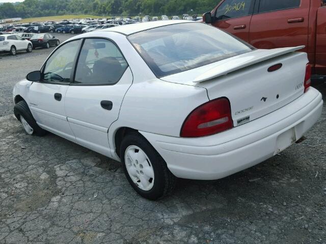 3B3ES47Y6WT281320 - 1998 DODGE NEON HIGHL WHITE photo 3