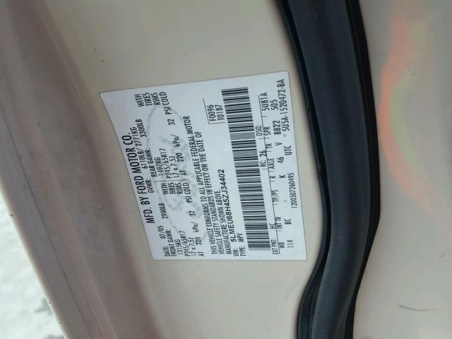 5LMEU68H45ZJ34402 - 2005 LINCOLN AVIATOR 米色 照片 10