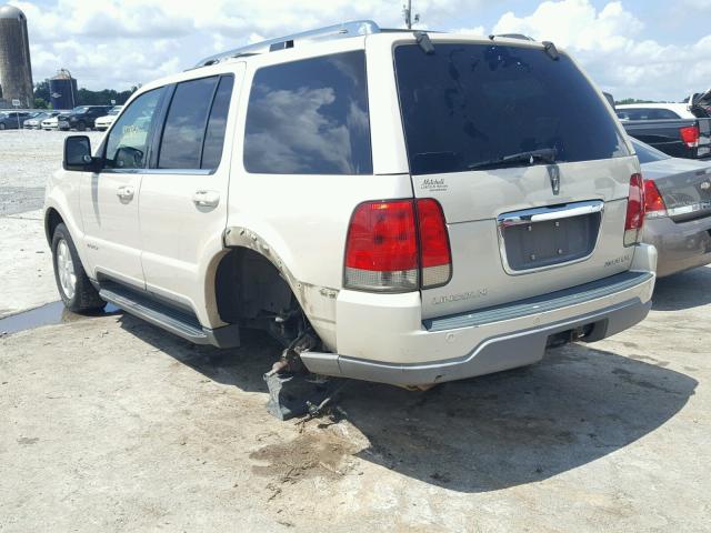 5LMEU68H45ZJ34402 - 2005 LINCOLN AVIATOR BEIGE photo 3