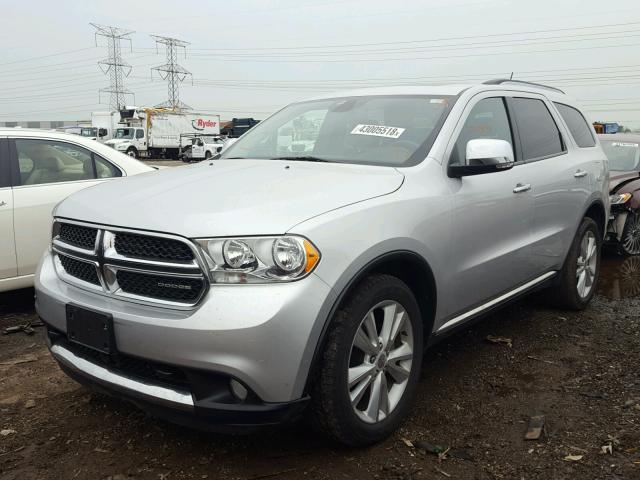 1D4SE4GTXBC638990 - 2011 DODGE DURANGO CR SILVER photo 2