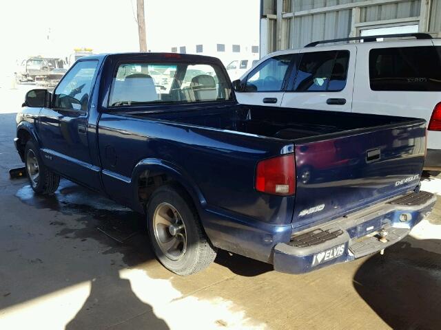 1GCCS1449YK183067 - 2000 CHEVROLET S TRUCK BLUE photo 3