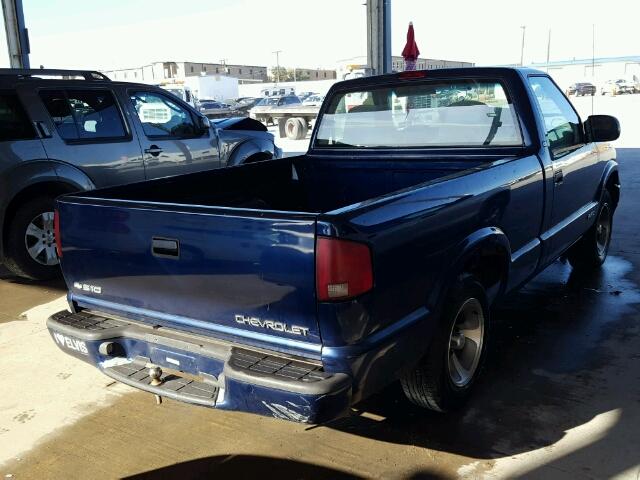 1GCCS1449YK183067 - 2000 CHEVROLET S TRUCK BLUE photo 4