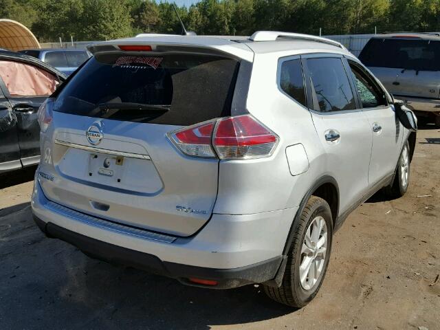 KNMAT2MV2GP651029 - 2016 NISSAN ROGUE S SILVER photo 4