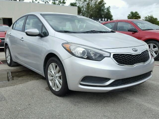 KNAFX4A65E5215980 - 2014 KIA FORTE SILVER photo 1