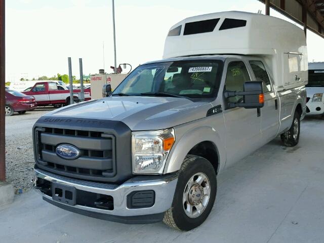 1FT7W2A60DEB91942 - 2013 FORD F250 SILVER photo 2