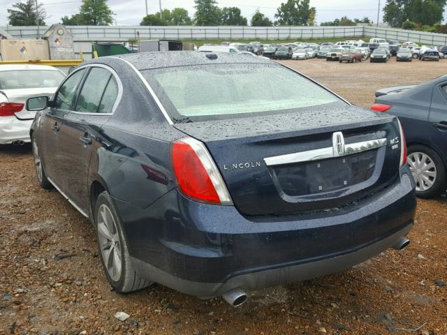 1LNHM94R69G627760 - 2009 LINCOLN MKS BLUE photo 3