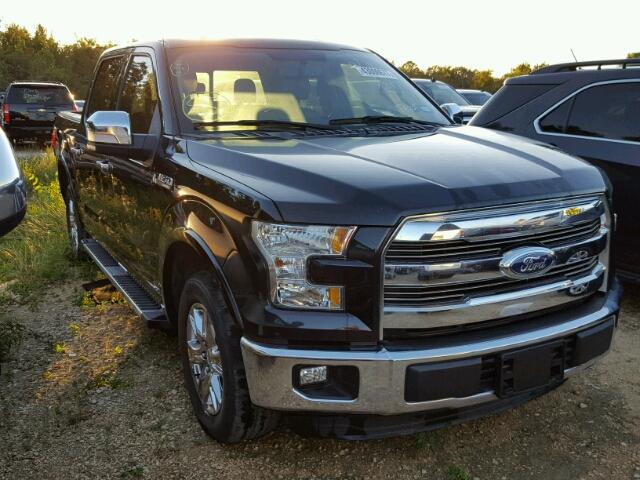 1FTEW1CF5FKF02297 - 2015 FORD F150 BLACK photo 1