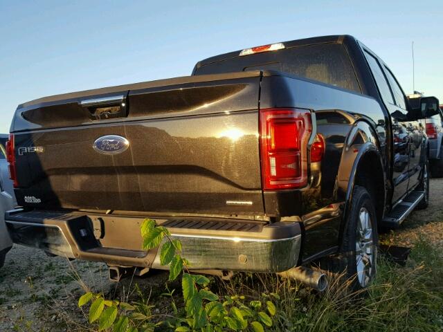 1FTEW1CF5FKF02297 - 2015 FORD F150 BLACK photo 4