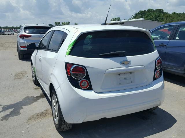 1G1JA6SH1D4242875 - 2013 CHEVROLET SONIC LS 白色 照片 3