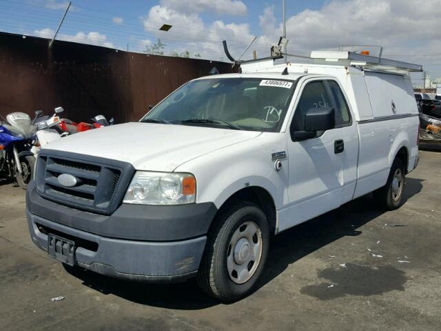 1FTRF12297KD33354 - 2007 FORD F150 WHITE photo 2