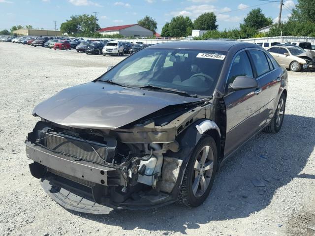 1G1ZC5EU3CF117184 - 2012 CHEVROLET MALIBU 1LT BROWN photo 2