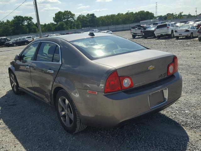 1G1ZC5EU3CF117184 - 2012 CHEVROLET MALIBU 1LT BROWN photo 3