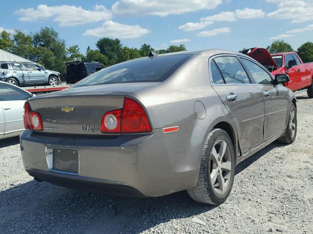 1G1ZC5EU3CF117184 - 2012 CHEVROLET MALIBU 1LT BROWN photo 4