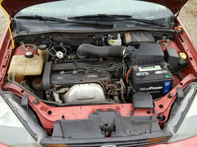 1FAFP34393W191100 - 2003 FORD FOCUS RED photo 7