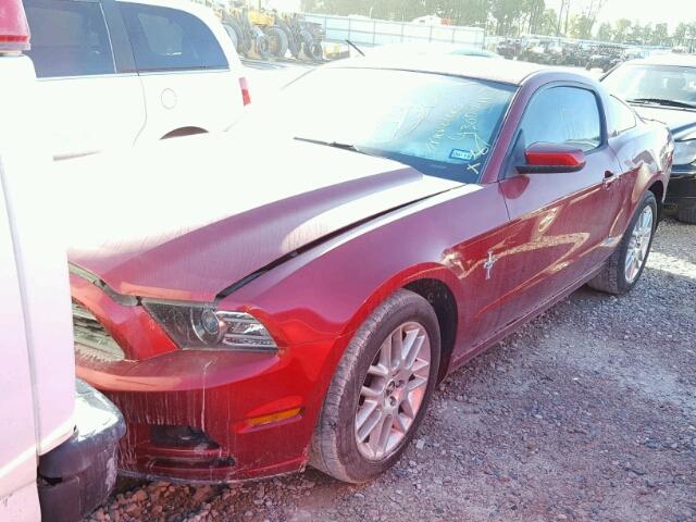 1ZVBP8AM2E5228044 - 2014 FORD MUSTANG RED photo 2