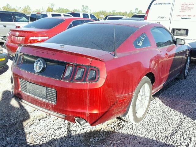 1ZVBP8AM2E5228044 - 2014 FORD MUSTANG RED photo 4