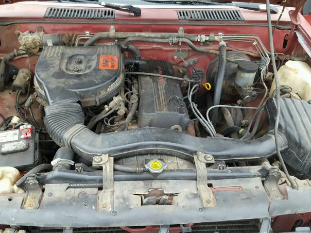 1N6SD11S5LC392525 - 1990 NISSAN D21 SHORT RED photo 7