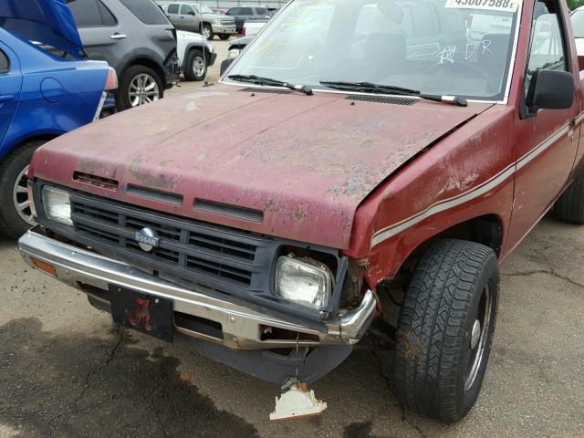 1N6SD11S5LC392525 - 1990 NISSAN D21 SHORT RED photo 9