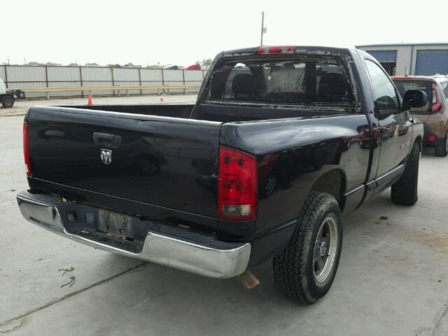 1D7HA16N55J561911 - 2005 DODGE RAM 1500 S BLACK photo 4