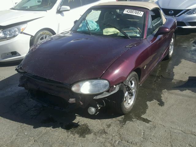 JM1NB3538Y0145920 - 2000 MAZDA MX-5 MIATA PURPLE photo 2