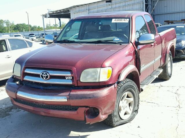 5TBBT44133S335435 - 2003 TOYOTA TUNDRA ACC MAROON photo 2