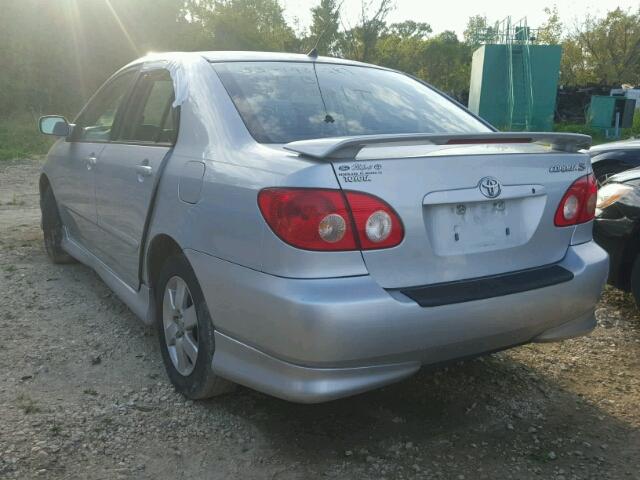 1NXBR32E65Z365304 - 2005 TOYOTA COROLLA SILVER photo 3