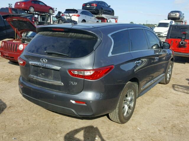 5N1AL0MM5DC309486 - 2013 INFINITI JX35 GRAY photo 4