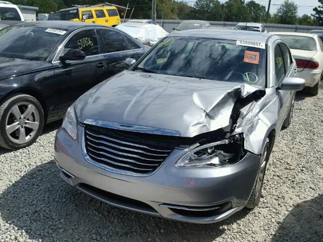 1C3CCBBB3DN600703 - 2013 CHRYSLER 200 SILVER photo 2