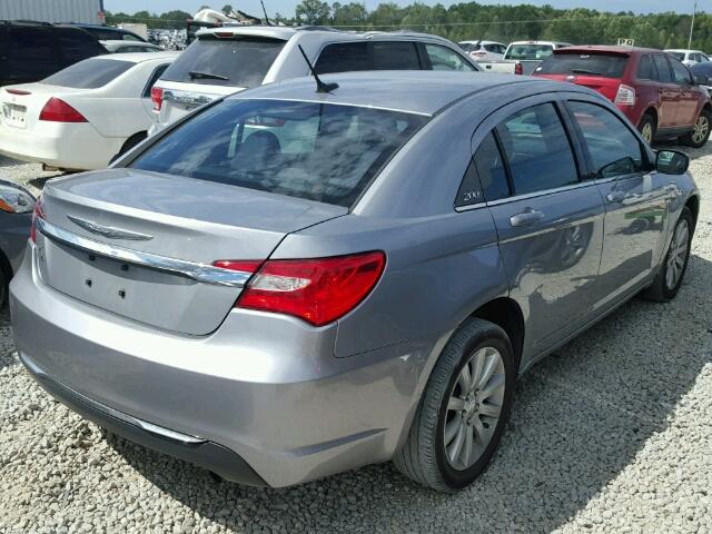 1C3CCBBB3DN600703 - 2013 CHRYSLER 200 SILVER photo 4