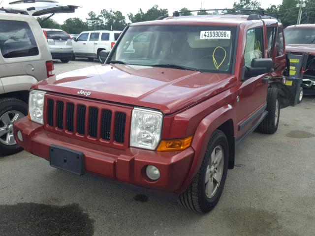 1J8HG48N46C131664 - 2006 JEEP COMMANDER RED photo 2