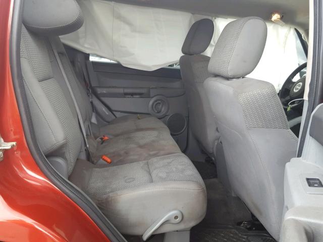 1J8HG48N46C131664 - 2006 JEEP COMMANDER RED photo 6