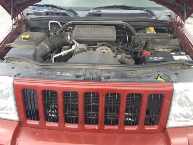 1J8HG48N46C131664 - 2006 JEEP COMMANDER RED photo 7