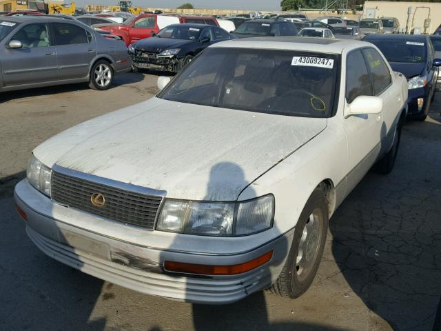 JT8UF11EXP0166714 - 1993 LEXUS LS WHITE photo 2