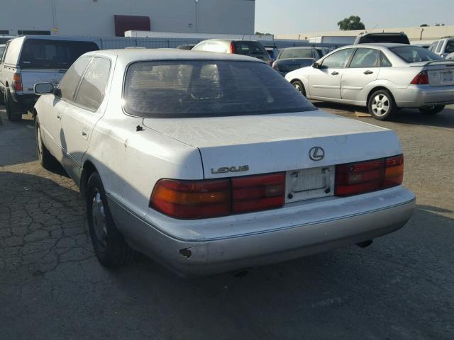 JT8UF11EXP0166714 - 1993 LEXUS LS WHITE photo 3