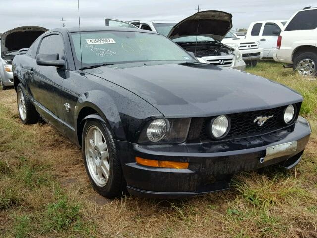 1ZVHT82H195116347 - 2009 FORD MUSTANG BLACK photo 1